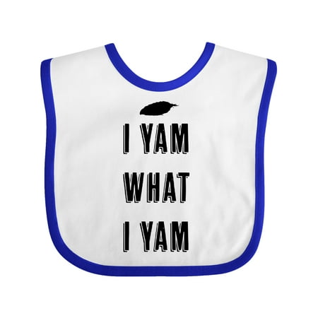

Inktastic Thanksgiving I Yam What I Yam Funny Gift Baby Boy or Baby Girl Bib