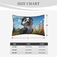 thumbnail image 3 of Plush Throw Pillow Covers, Joyful Animated Bird Pillow Cases with Invisible Zipper, Breathable Microfiber Pillow Cases Standard Size for Sleeping Bedroom Sofa Living Room 20x30, 3 of 5