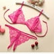 thumbnail image 5 of Conjunto de Lencería Sin Entrepierna de Encaje Elástico para Mujer de Tiras Y Ropa Interior de Rosa Yinane sujetador bragas conjunto, 5 of 8