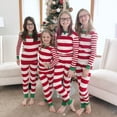 thumbnail image 6 of Shuttle tree Matching Family Pajamas Christmas Red Striped Jammies Clothes Mum and Me Holiday Cotton Pjs Women Men, 6 of 7