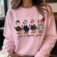 thumbnail image 3 of Halloween Shirt, Just a Spooky Goose Sweatshirt, Horror Movie Goose Hoodie, Funny Slasher Costume T-Shirt, Halloween Gift for Goose Lovers, 3 of 9