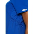 thumbnail image 3 of Med Couture Maternity V-Neck Scrub Top, 2 Pockets, Stretchy Side Panels with a Flattering Fit for Pregnant Ladies - MC628, 3 of 7