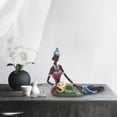 thumbnail image 4 of Escultura africana Tribal Girls Gloria Escultura de resina 165x6x15cm, 4 of 9