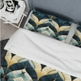 thumbnail image 4 of Designart "Dreamy Damask In Teal And Gold" Damask Bedding Covert Set - Bohemian & Eclectic Bed Set With 2 Shams, 4 of 5