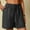 Black, variant on Bzhegqhd Women's Linen Shorts Solid Color Comfortable Elastic Wide Leg Casual Shorts