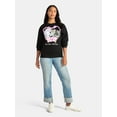 thumbnail image 2 of Women's Bad Temper Cats Graphic Sweatshirt with Long Sleeves, Sizes XXS-XXL, 2 of 5
