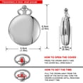 thumbnail image 7 of Minzimin Smooth Pocket Watch,Personalized Pocket Watch,Watches for Men, Pocket Watches for Father‘s Day with Chain, 7 of 7