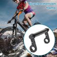 thumbnail image 3 of Ettsollp Bike Handlebar Extension Bicycle Handlebar Extension with Double Clamp Base Universal Aluminium Alloy Extender, 3 of 8