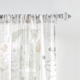 thumbnail image 2 of Martha Stewart Martha's Garden Print 37"x84", Semi Sheer Curtain, Panel Pair Poletop, Gold, 2 of 5
