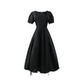 thumbnail image 1 of Big Girls Ruffled Medieval Dress - Puff Sleeve Empire Waist Gown for Weddings & Dance Parties, 1 of 4