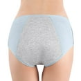 thumbnail image 5 of dmqupv Period Panties Heavy Flow Boy Shorts Underwear for Women Leak Proof Cotton Overnight Menstrual Panties Briefs Sky Blue XXL, 5 of 6