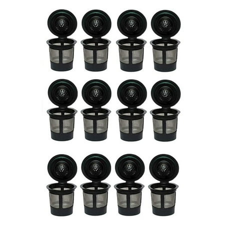 

12pcs Bar Refillable Reusable Coffeeware Coffee Cafe Stainless Steel Mesh
