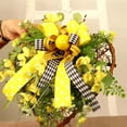 thumbnail image 3 of Mnhhatv Summer & Spring Flower Wreath - Colorful Outdoor Party Decoration, Welcome Sign for Front Door, Wedding or Holiday Decor, Lifelike Appearance, Durable, Suitable for Indoor & Outdoor Use, 3 of 9