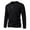 Black, variant on Mens Long Sleeve, Mens Solid Color Casual Fitness Sport Permeability Button V- Neck Long Sleeve Top