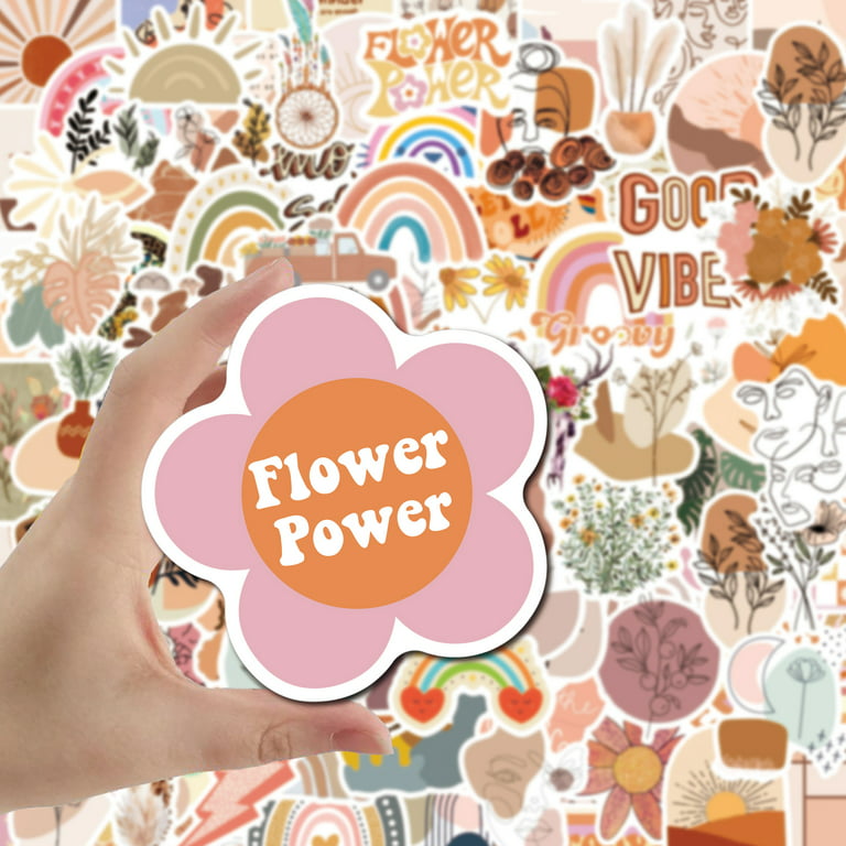 318 Boho Scrapbook Stickers with Diverse Women, Flowers, and Quotes! 