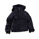 thumbnail image 2 of Sudadera con capucha y bolsillo frontal con figura masculina a escala 1/12 y cremallera de un cuarto Negro, 2 of 9