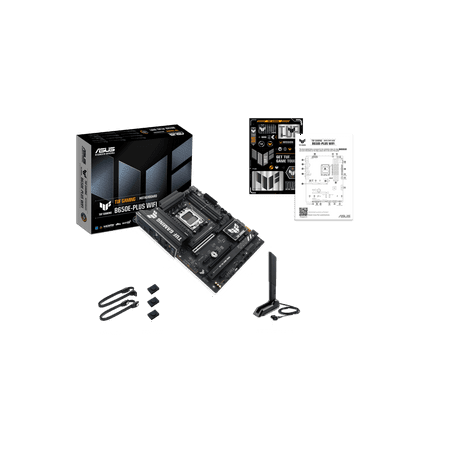 ASUS - TUF GAMING B650E-PLUS WIFI (Socket AM5) AMD B650 ATX DDR5 Wi-Fi 7 Motherboard - Black