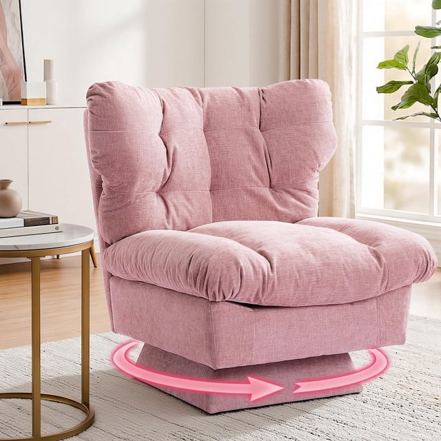 Sillón Acentuador Giratorio – Moderno – Giro 360° – Asiento de 30 Pulgadas – 136 kg – Sala, Dormitorio u Oficina – Cómodo