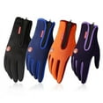 thumbnail image 2 of Winter Gloves For Men Waterproof Windproof Cold Gloves Snowboard Motorcycle Riding Driving Warm Touchscreen Zipper Glove, 2 of 5
