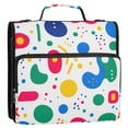 thumbnail image 5 of FORMRS Zipper Binder with Shoulder Strap 2-inch Ring 500 Sheet Capacity File Bag, Colorful Round, 5 of 5