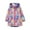 Blue, variant on YunPes Girls Long Fleece Lined Jacket Colorful Pattern Hooded Windproof Warm Coat with Pockets Teen Winter Outdoor Windbreaker