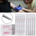thumbnail image 2 of 50Pcs/Set Round Lining Tattoo Disposable Needle Permanent Makeup Body Art Tool, 2 of 5