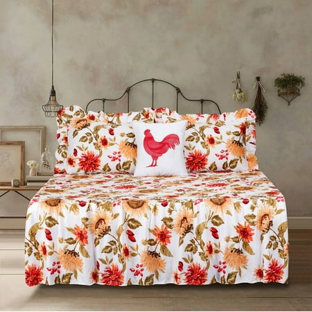 king quilt sunflower bedspread