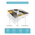 thumbnail image 5 of Quilts Twin-XL Size Bedding Set, Yellow Grey Abstract Lightweight Quilted Comforter, Modern Geometric Ombre Artwork Soft Reversible Bedspread Coverlet with Pillow Covers for All Season, 68" x 98", 5 of 7