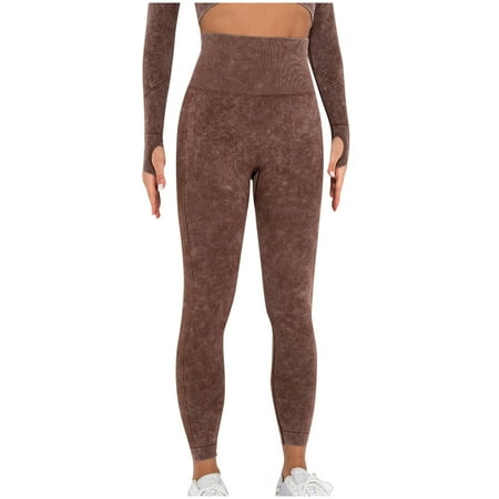 hotojiny Women s Workout Leggings High Waisted Athletic Running Yoga Pants Solid Seamless Non See-Through Tights