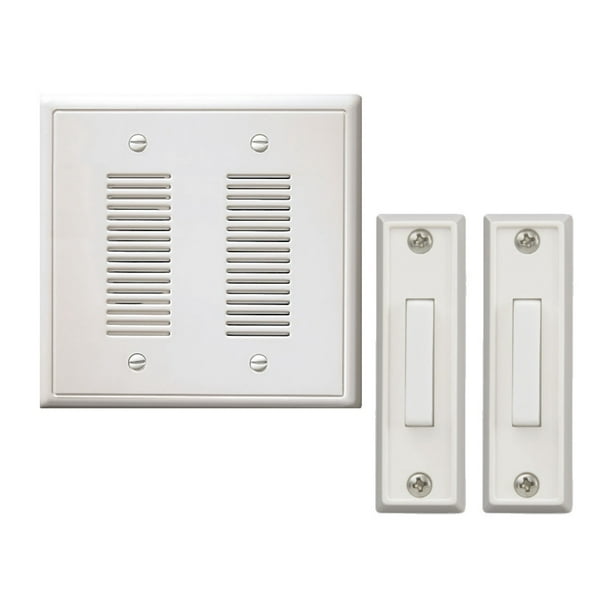 NICOR Lighting TwoDoor Doorbell Chime with Two Lighted Rectangle