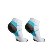 sailomarn 1 Pair Unisex Foot Compression Socks Anti-Fatigue Plantar Fasciitis Heel Spurs Pain Knit Socks for Men Women