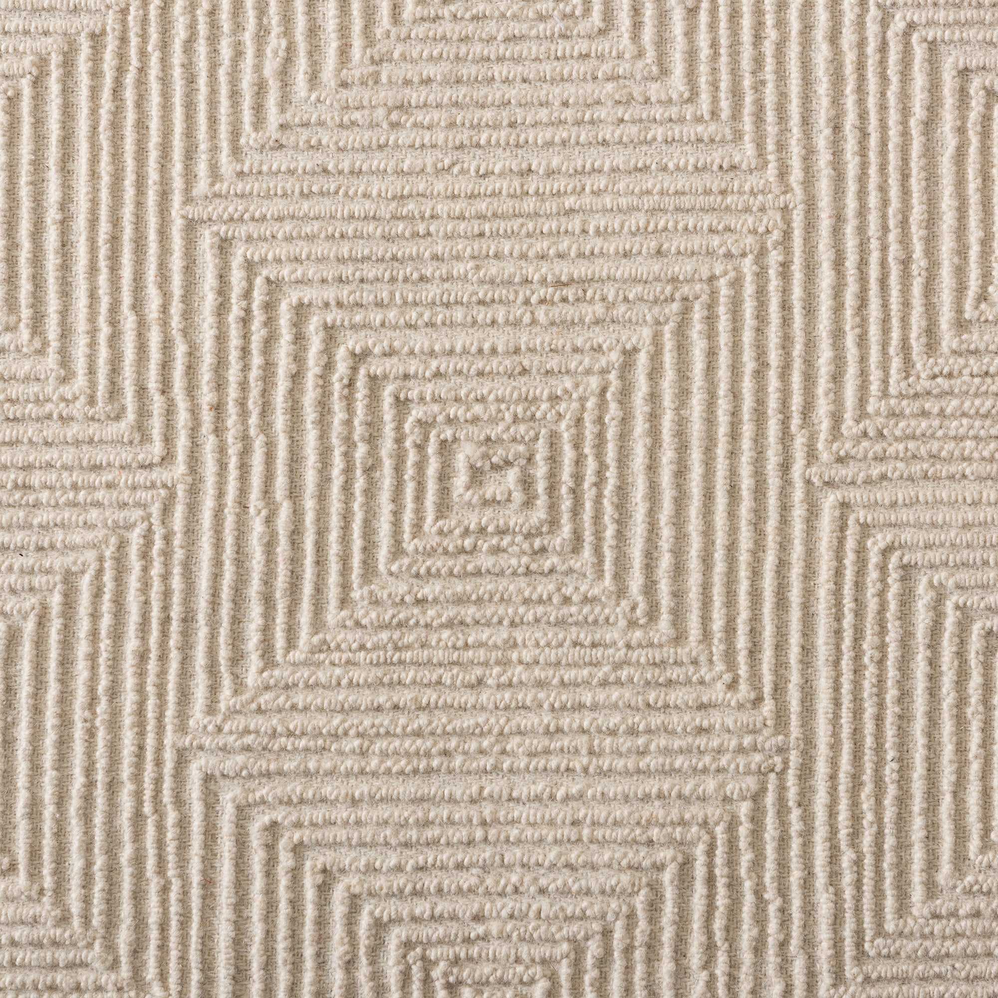 Baxton Studio Sovanna Modern and Contemporary Ivory Hand-Tufted Wool Area Rug