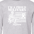 thumbnail image 4 of Inktastic Proud Military Nephew Red Friday Long Sleeve Youth T-Shirt, 4 of 5