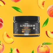ONNIT Alpha BRAIN® Instant Nootropic Powder, Peach Flavor, 30 Servings