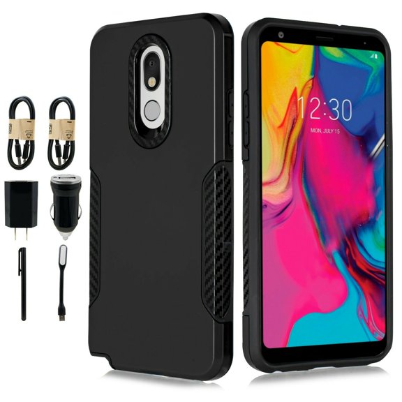~Value Pack~ for LG Stylo 5 Case Phone Case Shock Proof Edges Hybrid Hard Back Slim Bumper Cover
