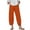 Orange, variant on Zuesphe Khakis Pants for Women Bootcut Ladies Capri Pants White Womens Petite Cotton Lounge Pants Cargo Pants Women Stretchy