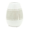 thumbnail image 3 of Sagebrook Home Ceramic 8"h Aztec Vase, Gray, 3 of 7