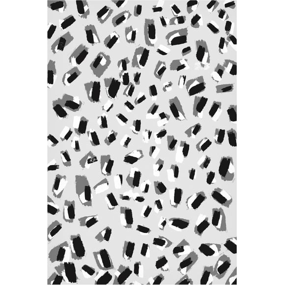 Trademark Fine Art Canvas Wall Art - Treechild 'Black And White Little Strokes' Wall Art for Living Room, Bedroom, or Office Décor