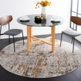thumbnail image 2 of SAFAVIEH Shivan Cherlyn Abstract Area Rug, Grey/Gold, 6'7" x 6'7" Round, 2 of 7