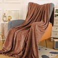 thumbnail image 4 of Summer Blanket 150x200cm Summertime Blankets Soft Fuzzy Warm Multifunctional Cover Blanket Napping Blanket Flannel Gift Blankets Bed Cozy Machine Washable Lightweight Cooling Comforter Coffee, 4 of 6