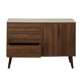 thumbnail image 2 of TMS Carroll 40” Wide Mid Century Modern Dining Room Sideboard Buffet, Walnut Finish, 2 of 7