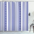 thumbnail image 1 of Ambesonne Striped Shower Curtain, Nautical Anchor, 69"Wx75"L, Lilac Purple, 1 of 3