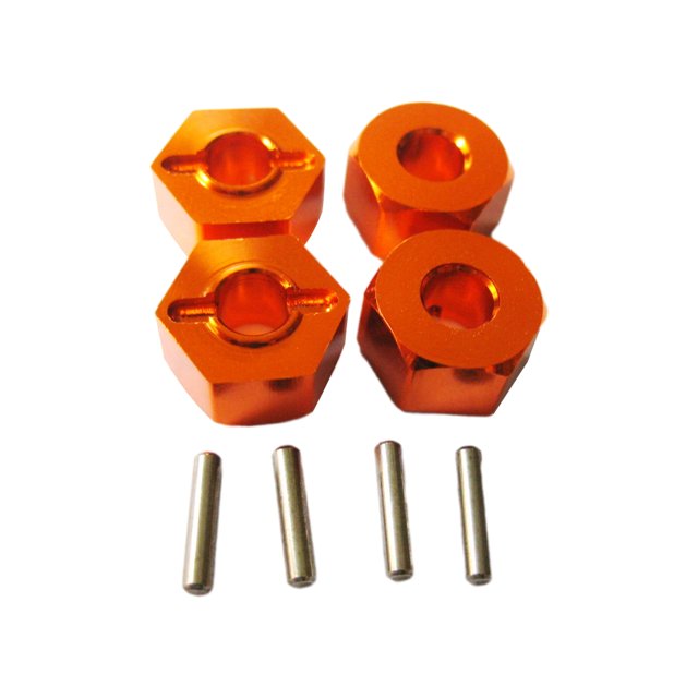 maskred 4x 5MM Alliage d'Aluminium Roue Adaptateur pour 1/10 AXIAL SCX10 5MM Alliage d'Aluminium Roue Orange 1Set