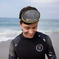 thumbnail image 3 of Seavenger Hydra Retro Oval Snorkeling Dive Mask (Black Silicone/Yellow), 3 of 3