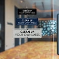 thumbnail image 3 of Signs ByLITA Standard Clean Up Your Own Mess Door or Wall Sign Easy Installation | Shared Accommodation | Sign for Home, Business, AirBNB and Office Spaces Sign (Red) - Medium, 3 of 9
