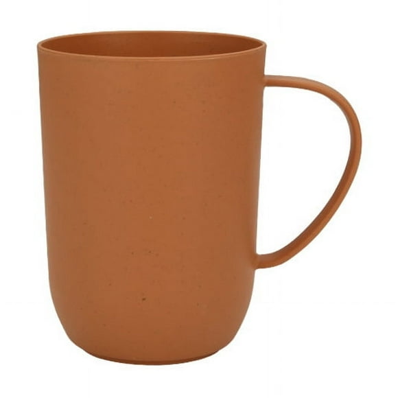 Nvzi Wheat Straw Cups Set of 2PCS - Lightweight Wheat Straw Fiber Drinking Glasses - Reusable Drinking Cups - Wheat Straw Fiber Cups - Orange Red