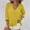 Yellow, variant on SROBPTY Womens Fall Top, Long Sleeve Shirts for Women, Women's Fashion Comfortable Casual V Neck Long Sleeve Solid T-shirt Blouse Beige,XXL