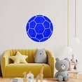 thumbnail image 4 of Pegatinas de decoración de pared de balón de fútbol acrílico con espejo, set de arte acrílico de 16 piezas, 30x30cm, dorado, plata, azul, negro rojo, decoración del salón del dormitorio, 4 of 6