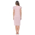 thumbnail image 5 of Casual Nights Women's Short Sleeve Floral And Lace Nightgown, 5 of 5