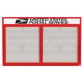 thumbnail image 3 of Aarco Products DCC4872RHIR Illuminated Enclosed Bulletin Board with Header - Red, 3 of 3